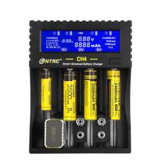 HTRC CH4 Batteriladdare Li-ion Li-fe Ni-MH Ni-CD Smart Snabbladdare för 18650 26650 6F22 9V AA AAA 16340 14500 Batterila