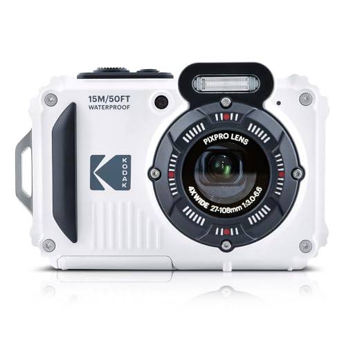 Kodak PIXPRO WPZ2 16MP 4x zoom tuff kompakt kamera – vit