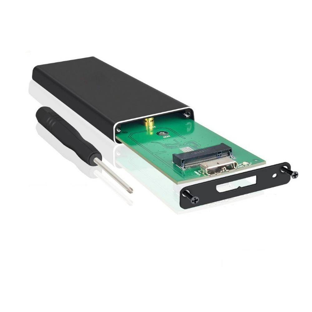 M.2 NGFF SATA SSD to USB 3.0 External Drive Enclosure Case (SSD NOT Included)