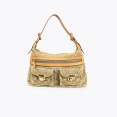 LOUIS VUITTON Denim Baggy PM Bag - Green (20 cm x 30 cm x 9 cm (axelrem 20 cm))