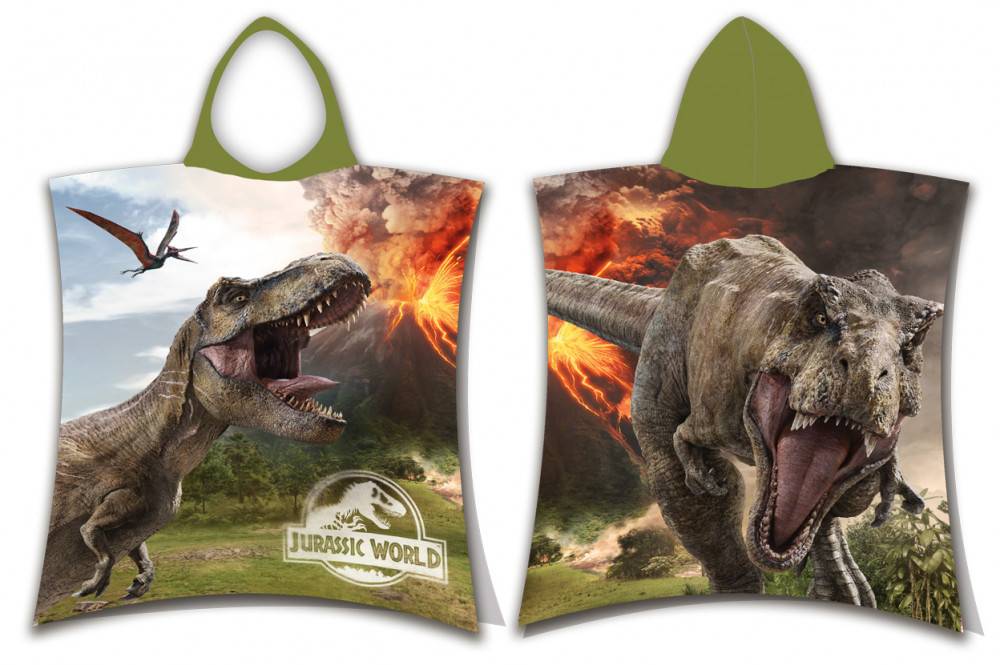 Jurassic World Volcano strandhandduk poncho 50x115 cm