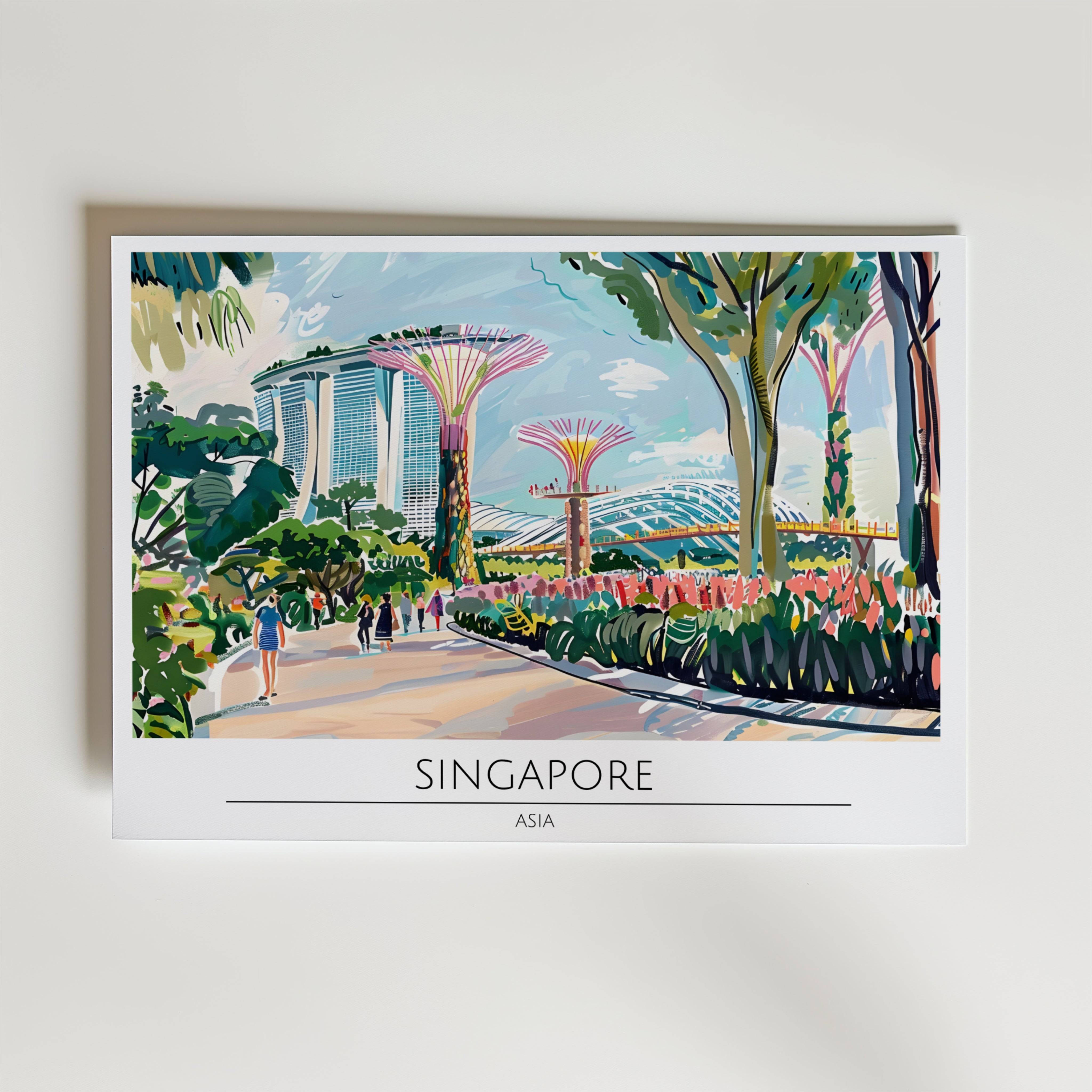 Singapore Gardens Poster - Premium Canvas 70x100 cm