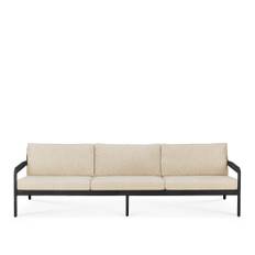 Ethnicraft - Jack Outdoor Sofa - Teak Black/Natural - 3 Seater - Utomhussoffor