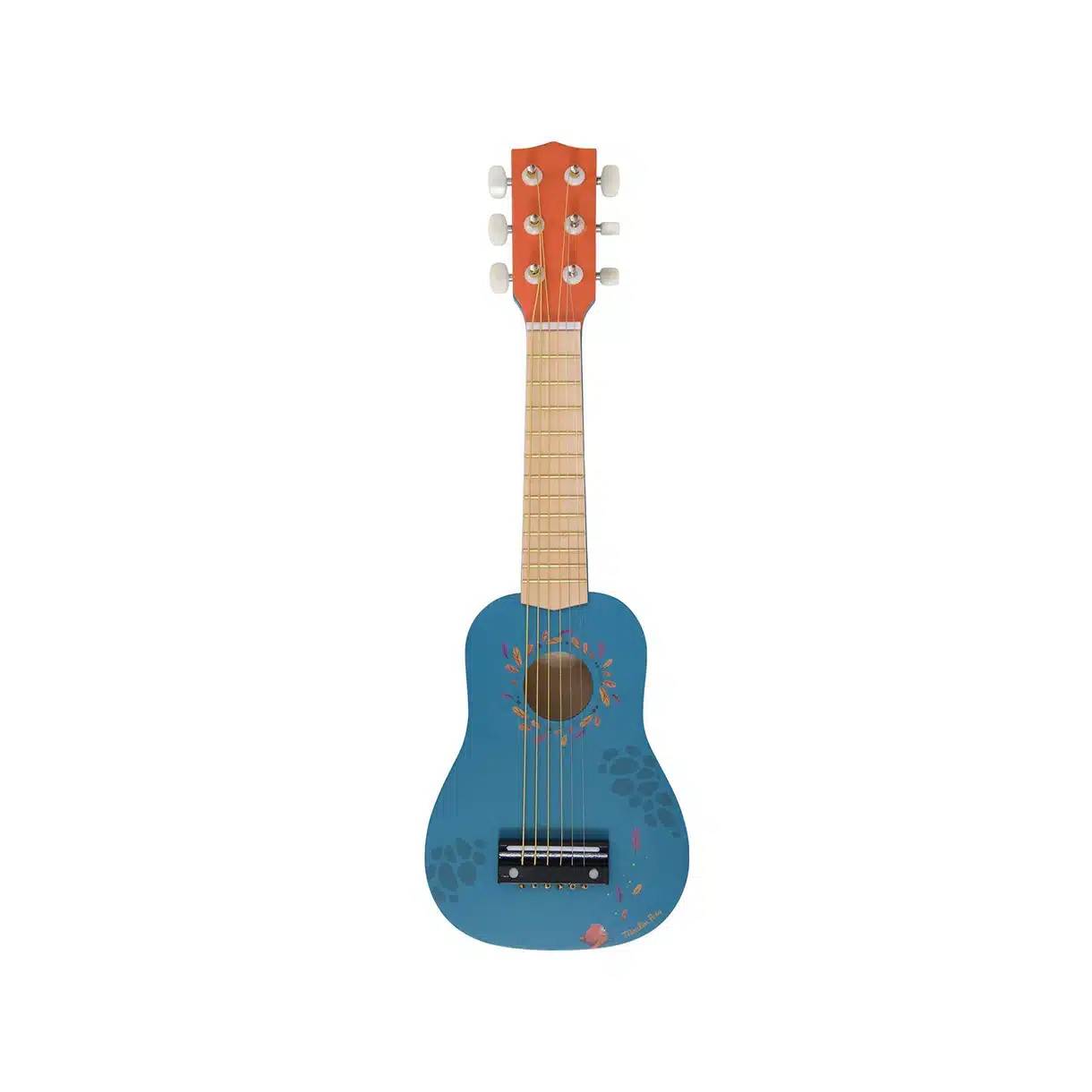 Guitar i træ, Mørkeblå - Moulin Roty