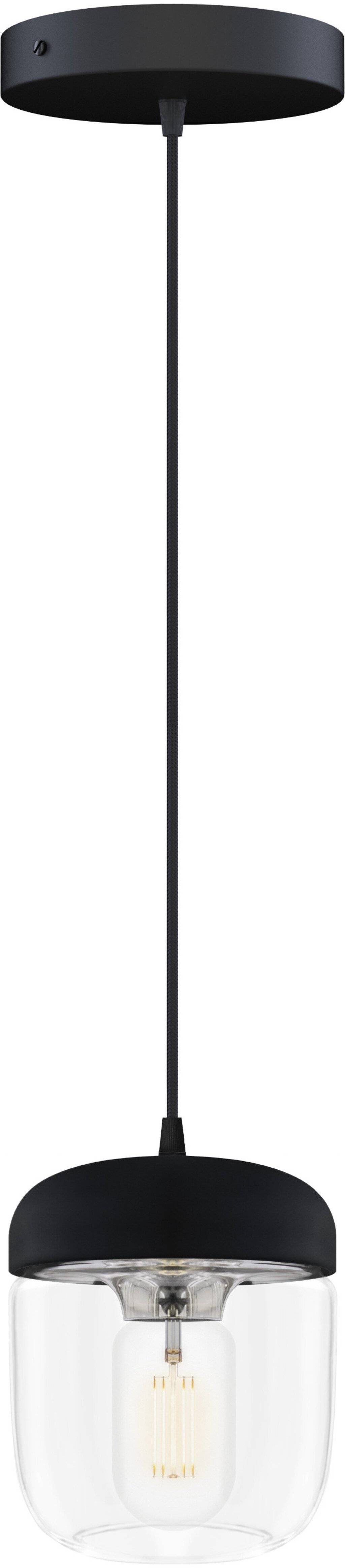 UMAGE Acorn Pendel Ø14 cm, Klar/Sort