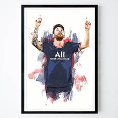 Football Poster: Lionel Messi Poster by KunStudio