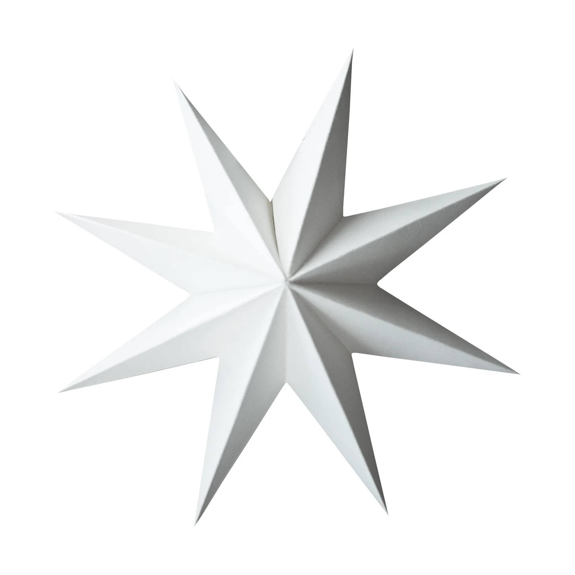 DBKD Paper winter star dekorationshänge White, large, Ø19 cm