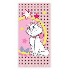 Badhandduk - Rosa Aristocats handduk - Marie - 70x140 cm - 100% mjuk bomull - Licens / Motiv (70x140 cm)