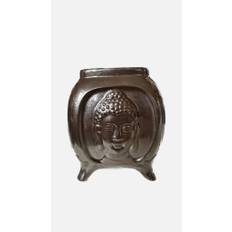 Buddha Relief keramik brons, Aromalampa
