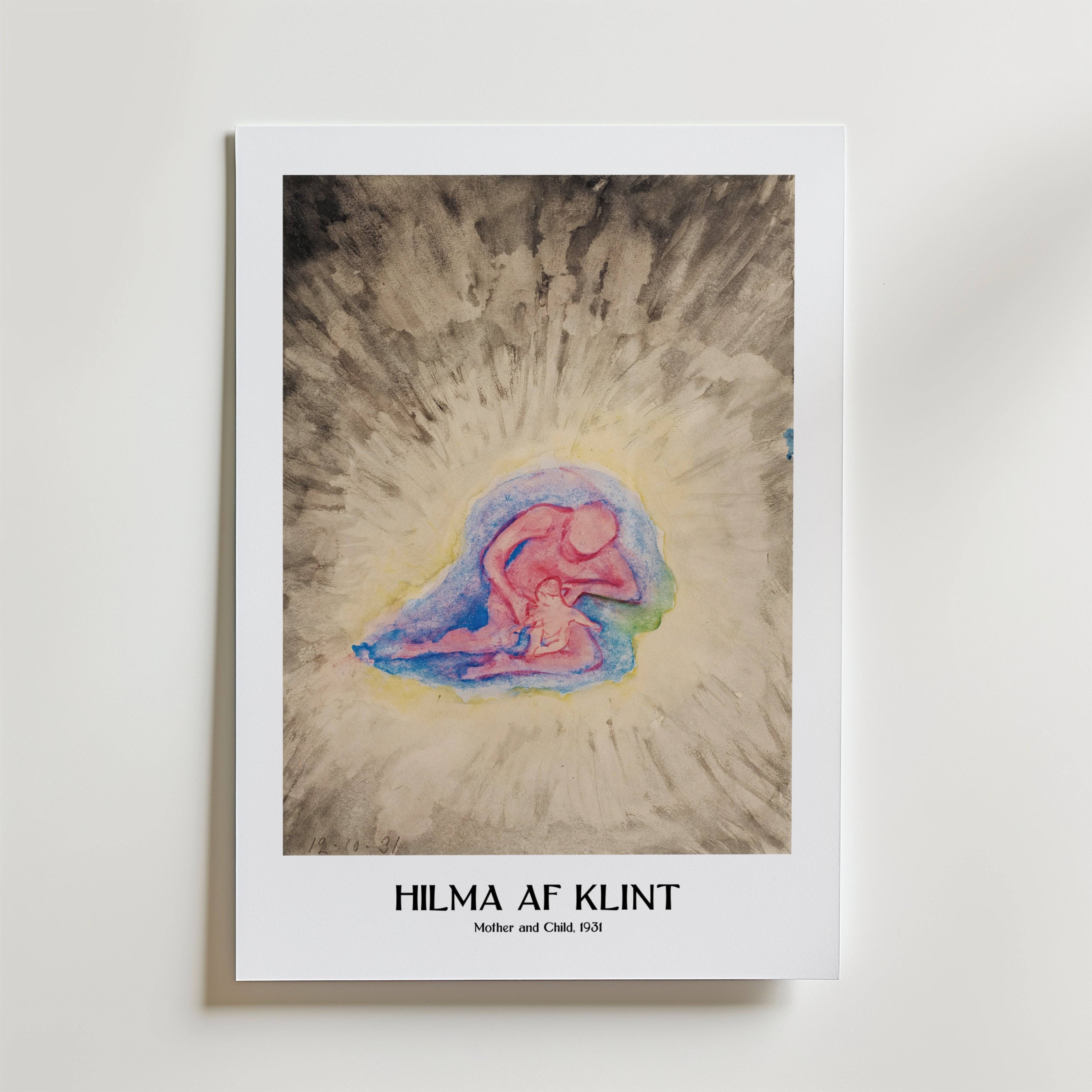 Hilma af Klint Mother and Child Poster - Fine Art Poster 21x30 cm