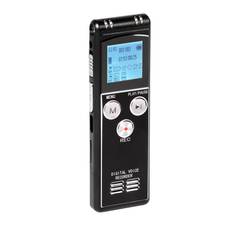 Digital Voice Recorder 8+32G Activated Record Playback MP3 Music Player with Mic and Speaker svart