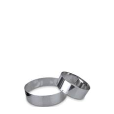 STÄDTER Cake Ring Round Ø24cm / H6cm Not Adjustable |Silver |Ø 24 cm