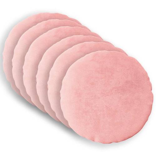 Kuddöverdrag 6 st HEERLEN Rosa Ø 60 cm Flanell