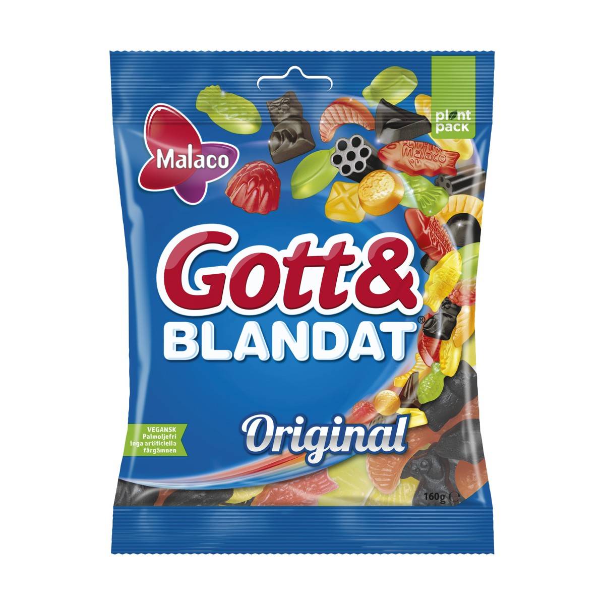 Godisblandning Malaco Gott & Blandat, söt och salt, 160 g