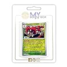 Haydaim (Sawsbuck) 17/162 Reverse - Myboost X Écarlate et Violet 5 - Forces Temporelles Box med 10 franska Pokémon-kort