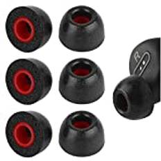 Geekria 3 Par Comfort Memory Foam True Wireless Earbuds Öronsnäckor Kompatibel med 4,5-6,3 mm in-ear hörlurar Munstycke Blockerande buller Skumspetsar / Öronsnäckor Öronsnäckor / Öronsnäckor Öronsnäckor (L storlek / korta)