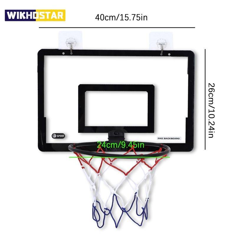 Mini Basketkorg för Barn Vuxna Inomhus Liten Basketkorg för Dörr Väggmonterad och Rum Skjutboll Sport Spel Set röd