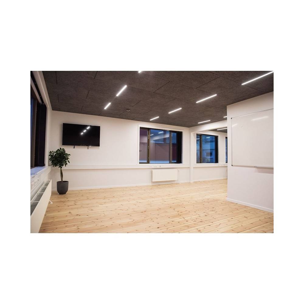 LED Troldtektskinne, 60cm 4000K, 1850 lumen, RA90, 0-10v Dæmpbar, planforsænket