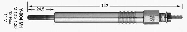 Glödstift 11,0V NGK - isuzu d-max i, trooper i, opel campo, frontera a, frontera a sport - OE 12 14 321, 12 14 323, 32A66-07010