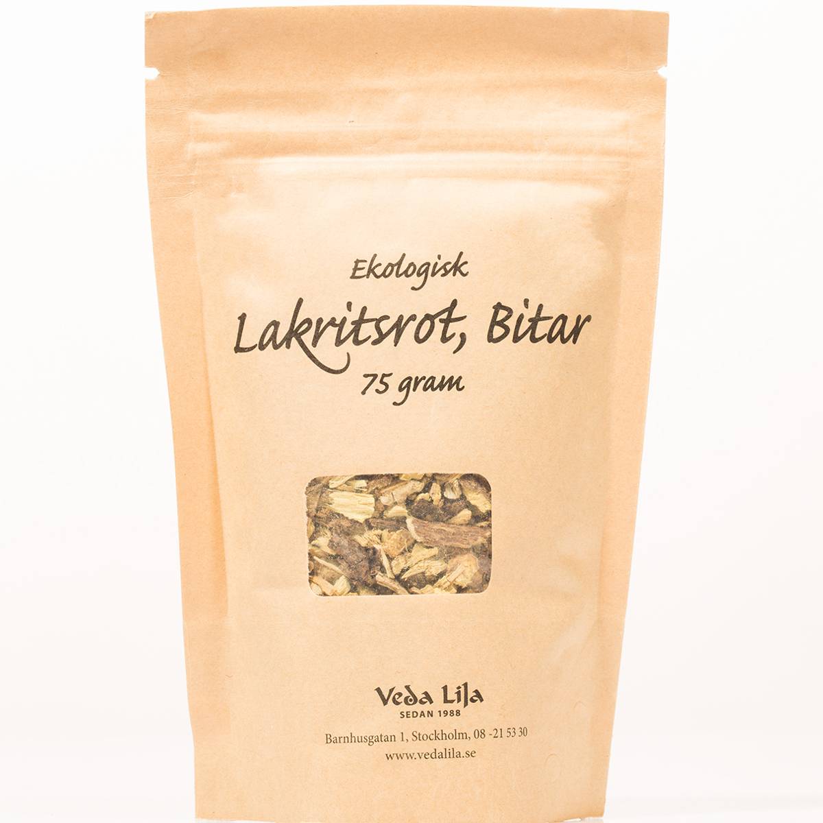 Lakritsrot, hackad eko. 75 g