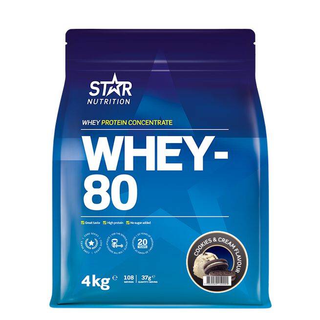 Whey-80 Vassleprotein 4 kg - Vanilla Pear