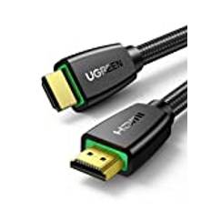 UGREEN HDMI Kabel 4K 60Hz UHD 2.0 HDMI ARC Kabel HDR 3D High Speed 18Gbps mit Ethernet vergoldet kompatibel mit TV Fernseher, Monitor, Blu-ray, PS5/PS4/PS3, Xbox Series S, Soundbar(5M