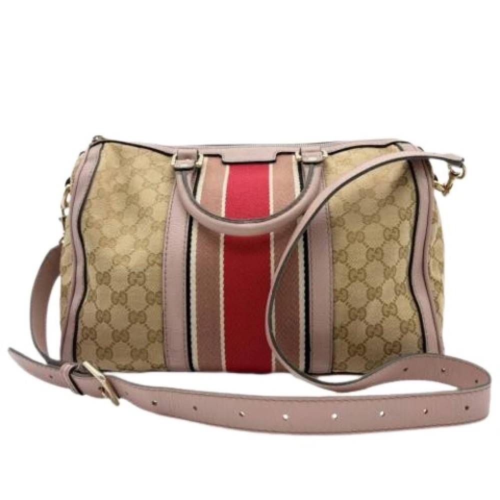Gucci Vintage Pre-owned Sherry Line Boston taske - Vintage - Dame - Flerfarvet - ONE SIZE - Læder