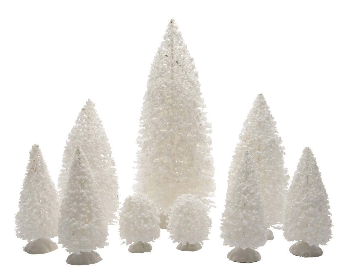 Julgranar Vit H4,5-22,5cm 9-pack