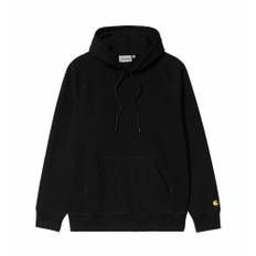 Carhartt Wip, Sweathshirts & Hoodies, Herre, Sort, S, Bomuld, Hooded Chase Sweatshirt