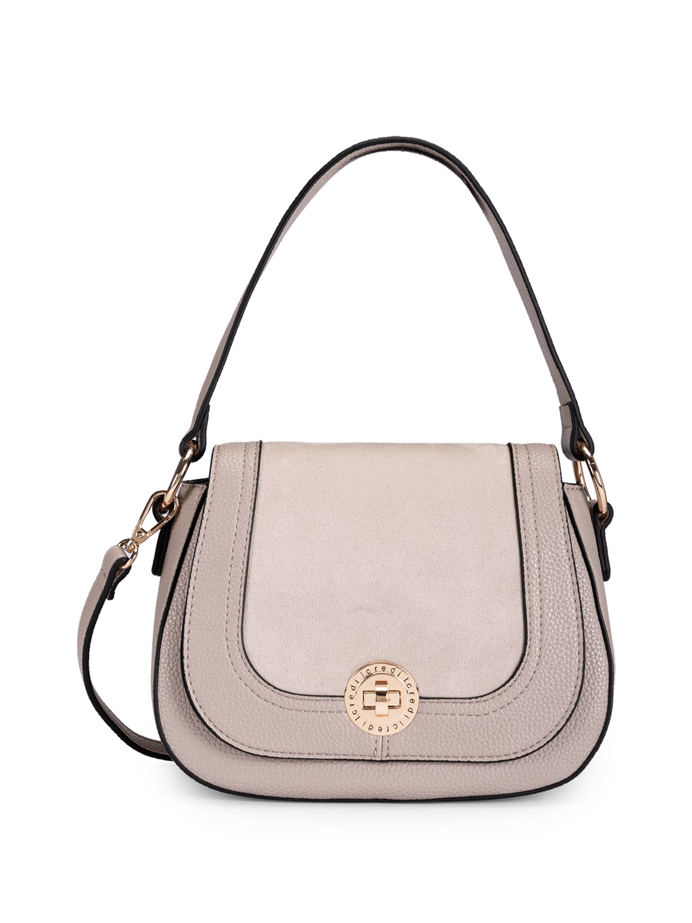 L.CREDI Skylar Skuldertaske 23 cm  Beige