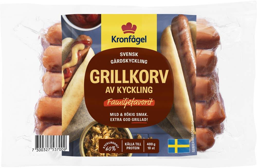 Grillkorv Kyckling Skinnfri 10-p