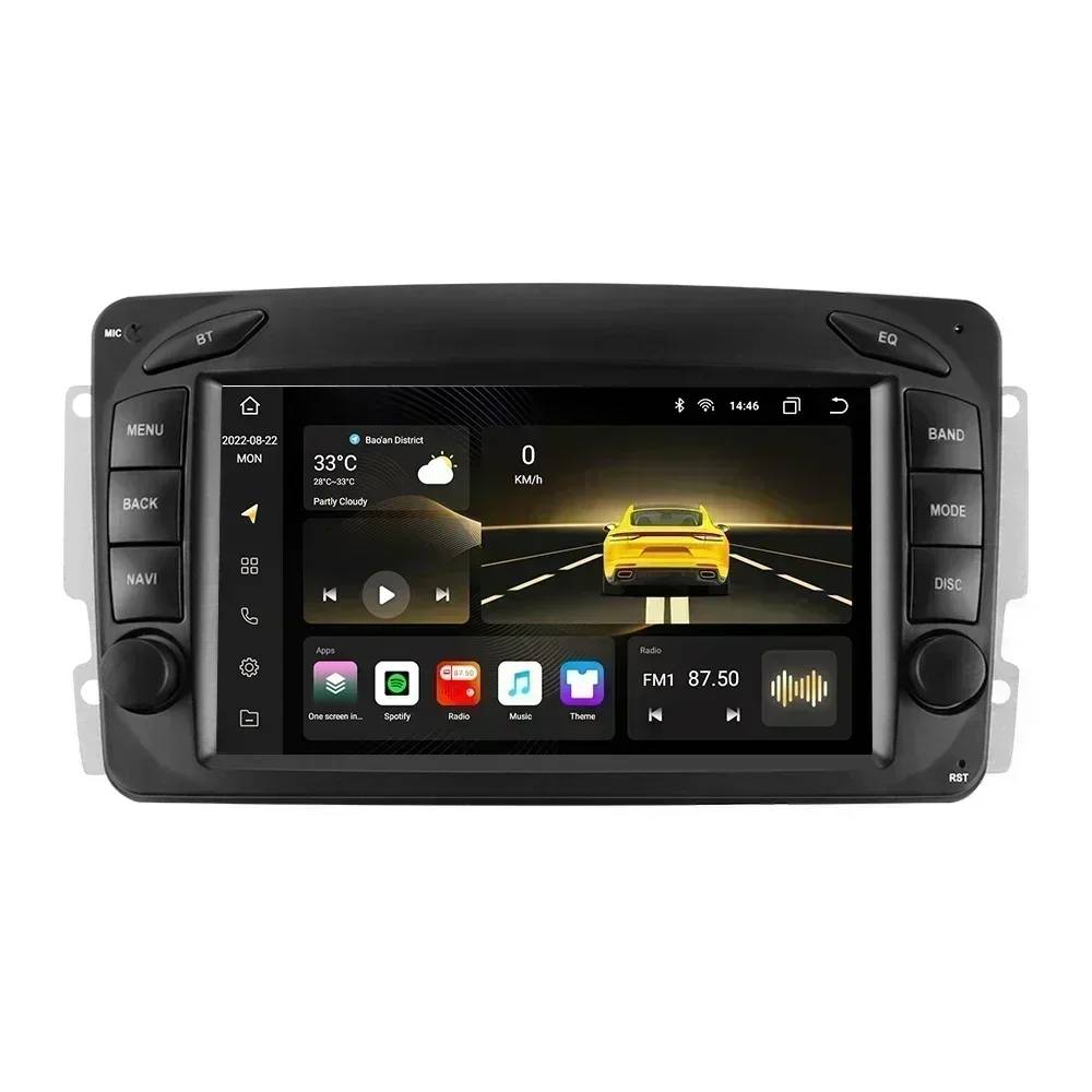 Hizpo Android Auto Radio for Mercedes Benz CLK W209 W203 W463 W208 Carplay Car Multimedia RDS GPS No 2din Autoradio 8 Core 7862