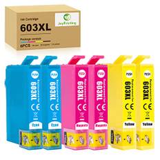JoyPrinting 603XL Patronen für Epson 603 Tintepatronen Multipack Farbe für Epson xp 3100 Druckerpatronen für Expression Home XP-3100 XP-3150 XP-3105 XP-2100 XP-4150 XP-2105 Workforce WF-2830 WF-2835