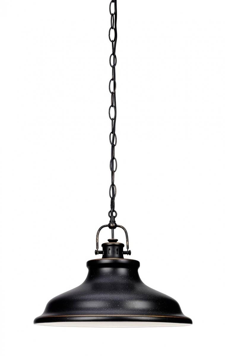 New Haven 37cm Taklampa Antik svart