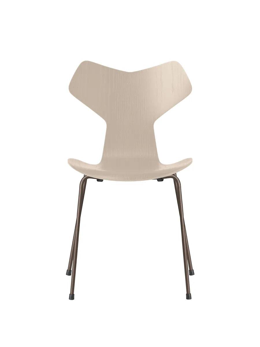 3130 Grand Prix stol i farvet ask af Arne Jacobsen Light Beige / Brown Bronze - Jacobsen Plus