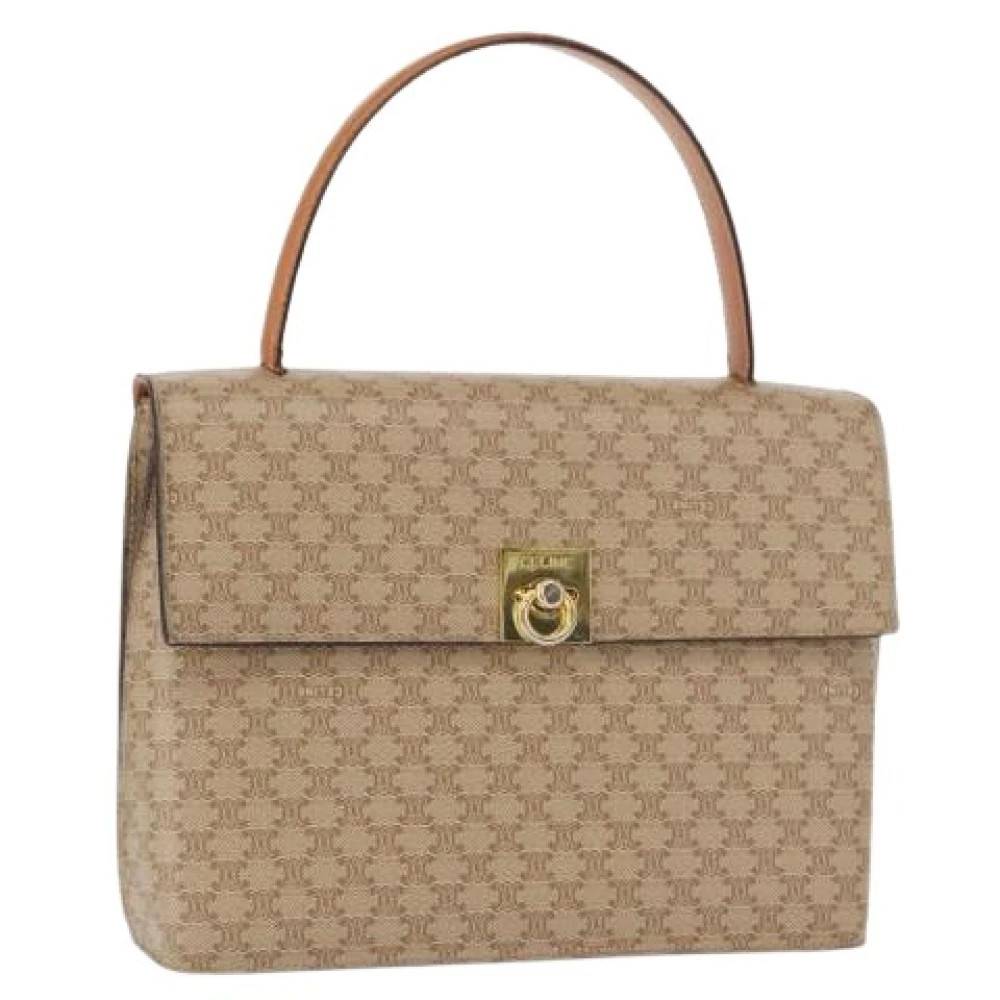 Celine Vintage Pre-owned Vintage Plast Håndtaske - Vintage - Dame - Beige - ONE SIZE -