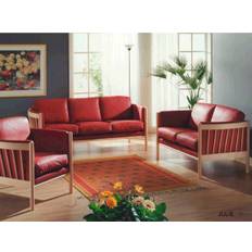 Top-line Julie (3 pers. sofa - B196 x D82 x H86 cm, Massiv egetræ, Boss stof)