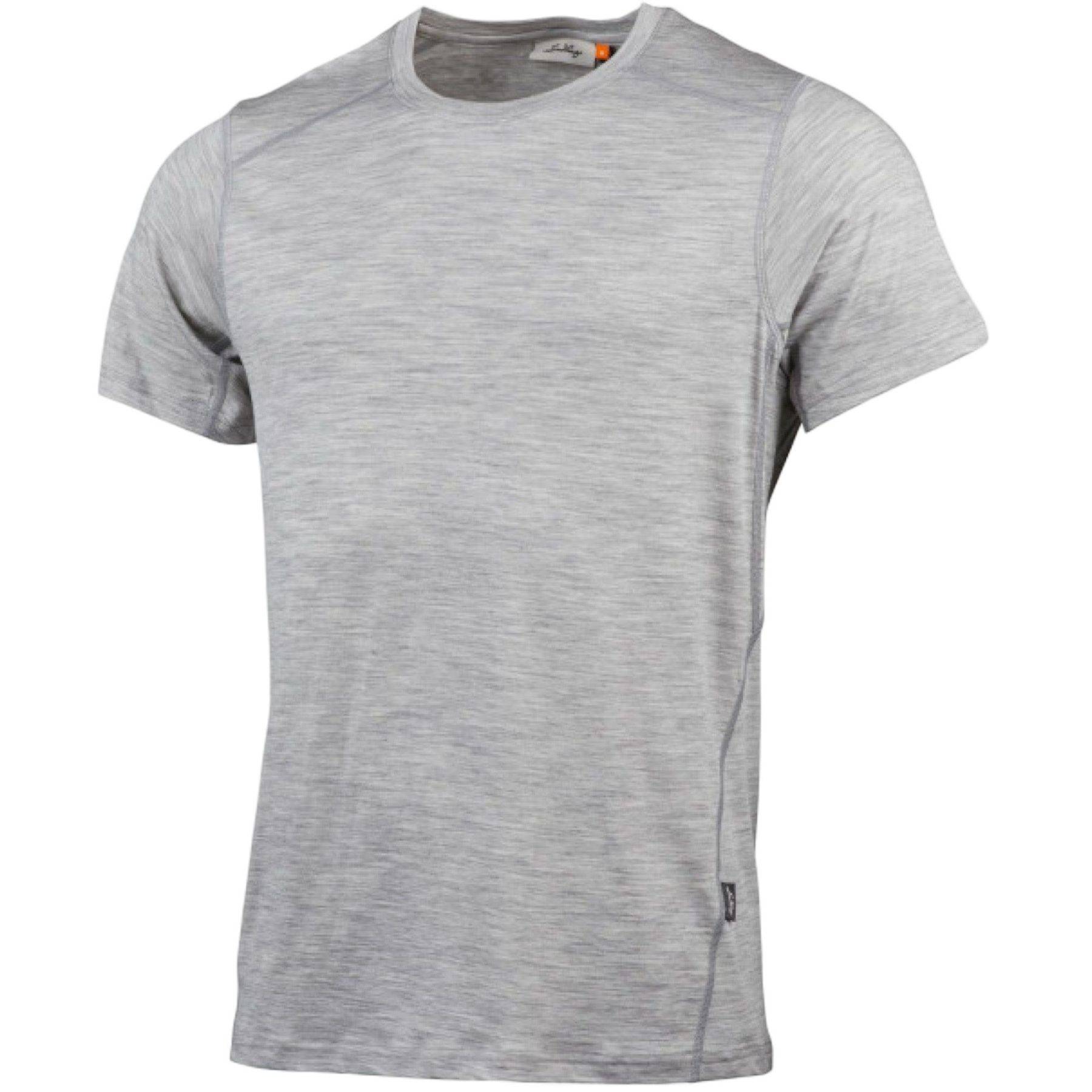 Lundhags Gimmer Merino Lt Ms Tee, mellanlager, herr, grå