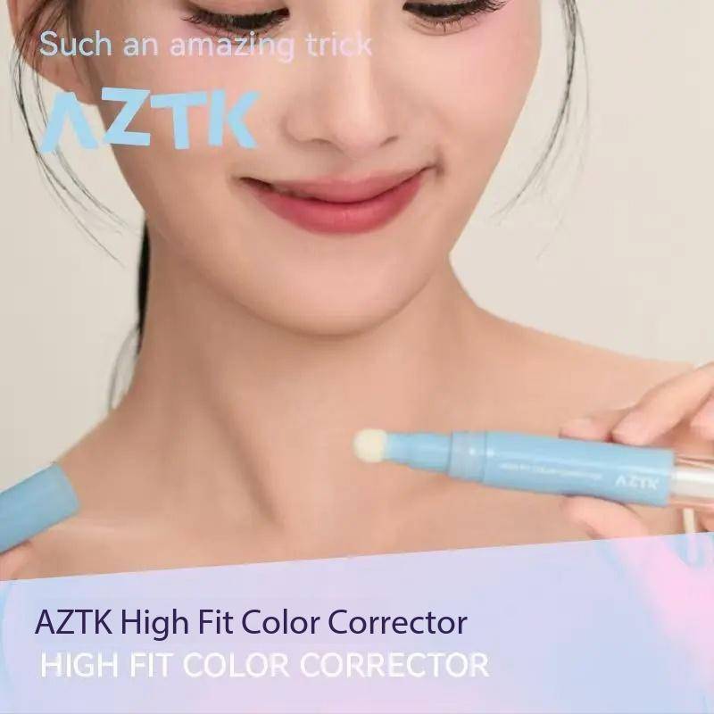 AZTK Hög Passform Färgkorrigerande Flytande Concealer Penna Highlighter Stick Uppljusare Konturering Fuktgivande Lätt Puderkräm