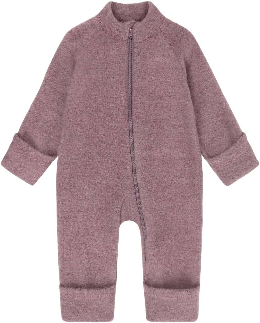 CeLaVi Soft Wool Jumpsuit Str 80 - Grape Shake Køredragter Merino hos Magasin.