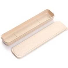 B&#xE4;rbar porslin f&#xF6;rvaringsl&#xE5;da milj&#xF6;v&#xE4;nlig bestick picknick &#xE4;tpinne sked beh&#xE5;llare resebestick fodral matservis - E -24cm