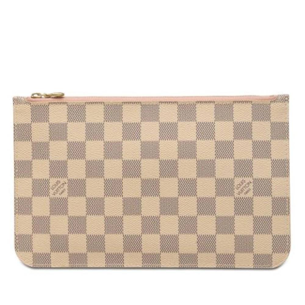 Louis Vuitton Vintage Pre-owned Damier Azur Pouch - Vintage - Dame - Hvid - ONE SIZE - Tyl