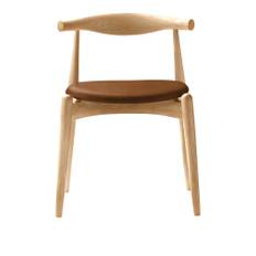 Carl Hansen - CH20, Klarlackad Ek, Lädergrupp C Sif - 91 - Matstolar - Hans J. Wegner - Träfärgad - Trä