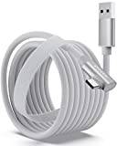 Stouchi 5 m länkkabel kompatibel med Meta/Oculus Quest3/2/Pro, Pico 4-tillbehör, Steam VR - höghastighets USB 3.0 till USB C för dataöverföring och snabbladdning - VR-headset