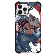 Demon Slayer Tanjiro Kamado Phone Case For iPhone Samsung Galaxy Pixel OnePlus Vivo Xiaomi Asus Sony Motorola Nokia - Tanjiro Kamado Attack Mode Illustration