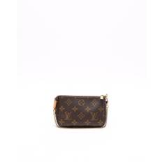 Louis Vuitton Damier Mini Pochette Accessories Bag - Brown (10x14x3 cm)