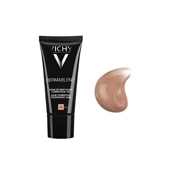 Vichy Dermablend Fondotinta Correttivo 16H 45 Oro 30 ml — Fondotinta