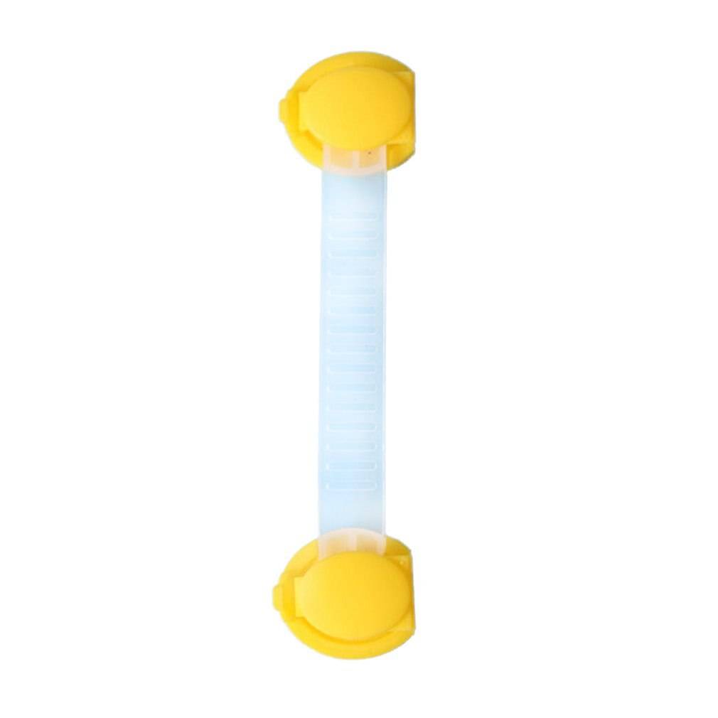 15cm barn barn säker vård låsremmar plast baby skydda lås skåp dörr lådor kylskåp lås lång - Gul