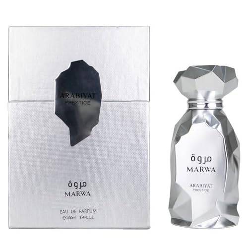 Arabiyat Prestige Marwa Eau de Parfum 100 ml Silver Mänsklig Parfym Förpackning Endast I Påse, Tillverkad I Förenade Arabemiraten