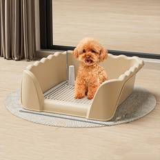 TEMU Surround-style Dog Potty, Non-slip Grid Design, In 5 Colors, Ideal For Dog Urine Pads And Defecation Stations, Pet Hygiene Solution|stylish Dog Potty| Plastic Construction, Dog Accessories
